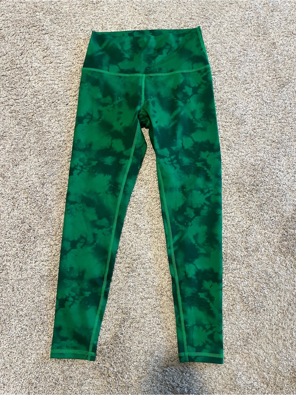Green Fleo Leggings